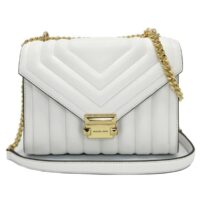 Michael Kors Whitney valge nahast õlakott