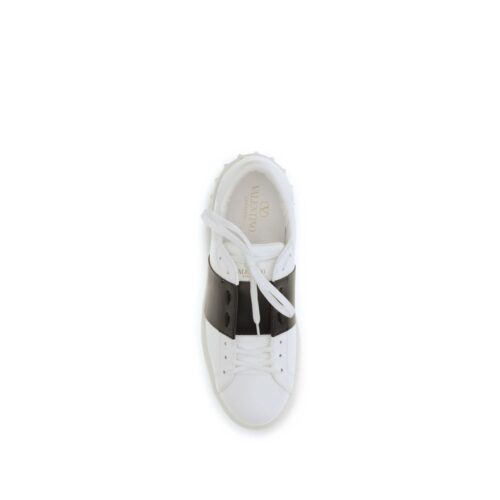 10051070.jpeg Valentino Garavani Black Calf Leather Bos Taurus Low Top Sneakers