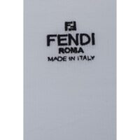 Fendi valge puuvillane T-särk