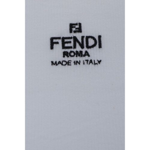 Fendi valge puuvillane T-särk