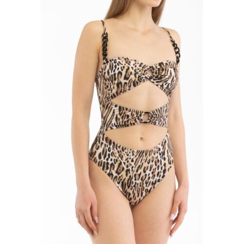 Moschino Mitmevärviline üheosaline ujumistrikoo