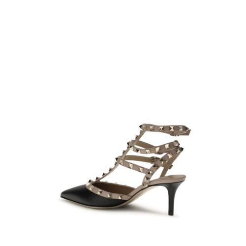 10061840.jpeg Valentino Garavani Black Calf Leather Bos Taurus Mid Heel Pumps