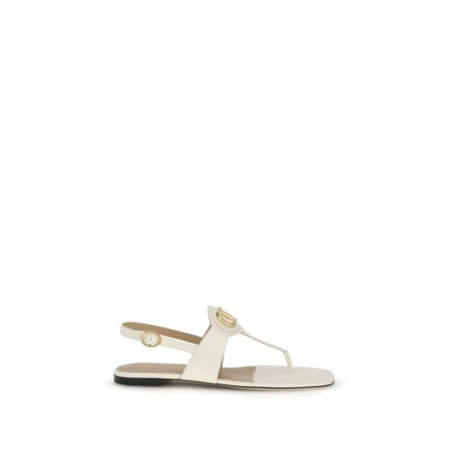 10062837.jpeg Valentino Garavani Cream Calf Leather Bos Taurus Flat Sandals
