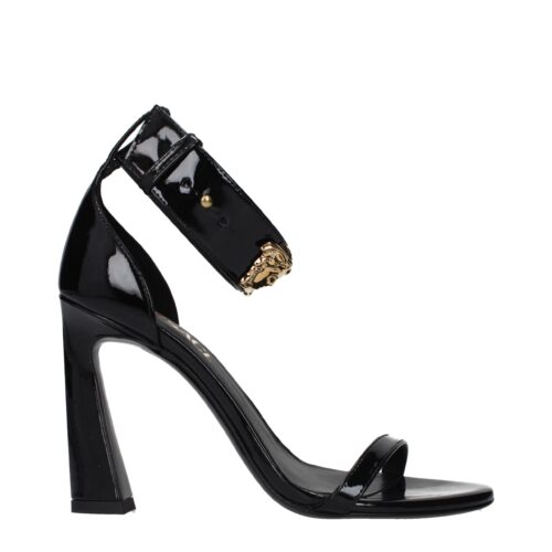 Versace Mustad Stiletto-kontsad sandaalid