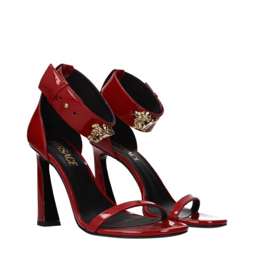 Versace Punased Stiletto kontsaga sandaalid