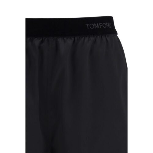 Tom Ford Black Silk Bermuda Shorts