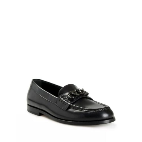 10087547.jpeg Valentino Garavani Black Leather Slip-On Loafers