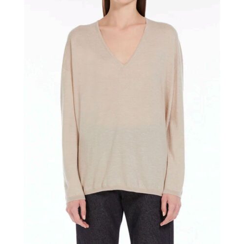 10088595.jpeg Max Mara Beige Cashmere Cashmere Sweater