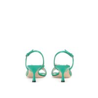 Sergio Rossi kahevärvilised siidist stilettokontsaga sandaalid