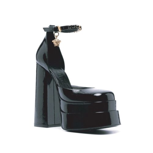 Versace Mustad vasikanahast platvormkingad