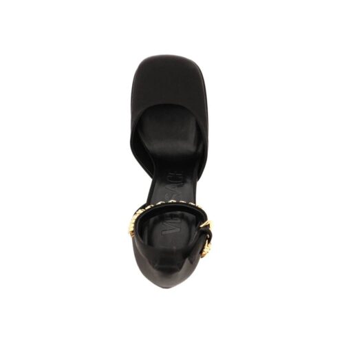 Versace mustad siidist platvormkingad