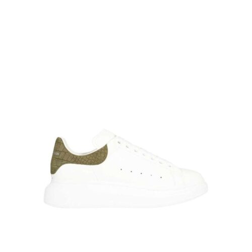 10089882.jpeg Alexander McQueen White Calfskin Low Top Sneakers