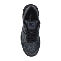 Dolce & Gabbana Black Cotton Low Top Sneakers