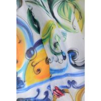 Dolce & Gabbana valge siidist vabaaja kleit