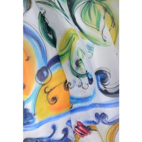 Dolce & Gabbana valge siidist vabaaja kleit