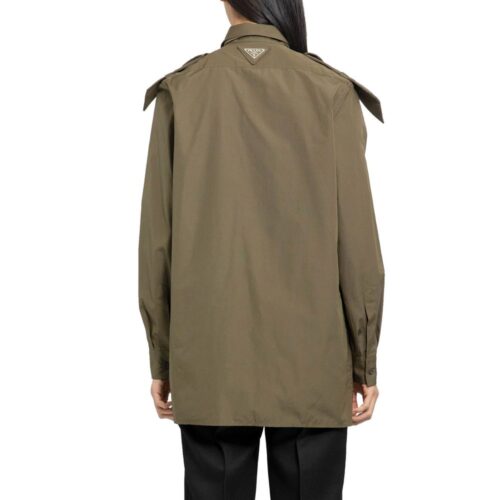 10090808.jpeg Prada Bicolor Cotton Shirt