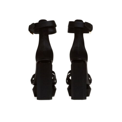 Balmain mustad siidist platvormsandaalid