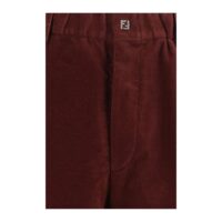 Fendi bordeaux puuvillased vabaajapüksid