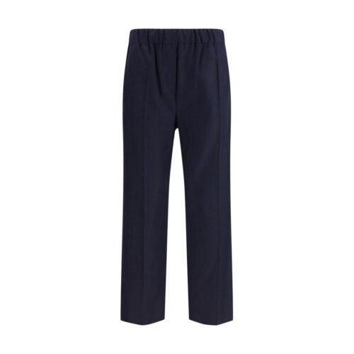10102030.jpeg Max Mara Blue Wool Casual Pants