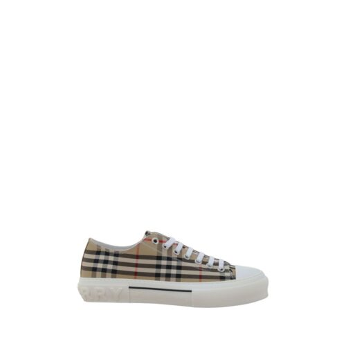 10141697.jpeg Burberry Brown Cotton Low Top Sneakers