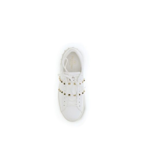 10141756.jpeg Valentino Garavani White Calf Leather Bos Taurus Low Top Sneakers