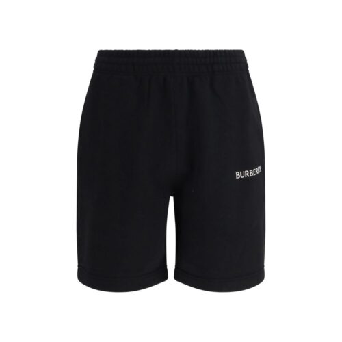 10144056.jpeg Burberry Black Cotton Bermuda Shorts