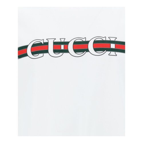 Gucci White Cotton T-Shirt