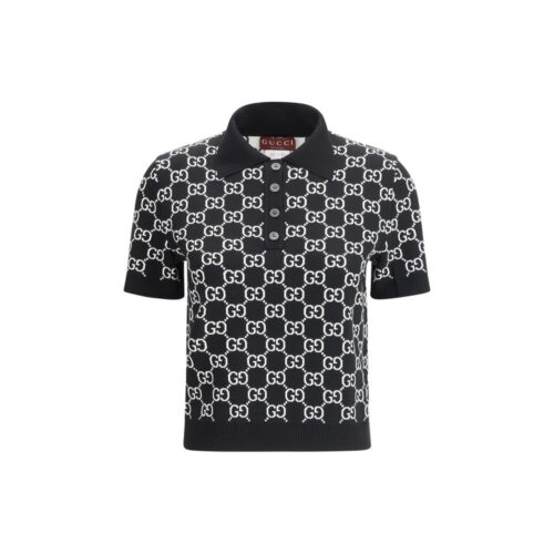 Gucci Black Wool Pattern Shirt