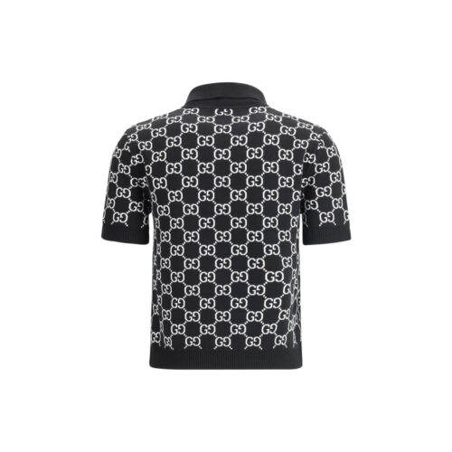 Gucci Black Wool Pattern Shirt
