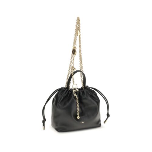 Chloé Black Calf Leather Bos Taurus Shoulder Bag
