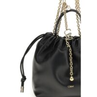 Chloé Black Calf Leather Bos Taurus Shoulder Bag