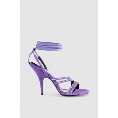 Patrizia Pepe hõbedased stiletto-kontsaga sandaalid