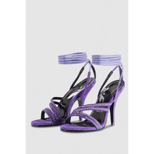 Patrizia Pepe hõbedased stiletto-kontsaga sandaalid