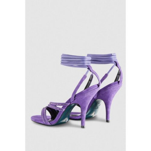 Patrizia Pepe hõbedased stiletto-kontsaga sandaalid