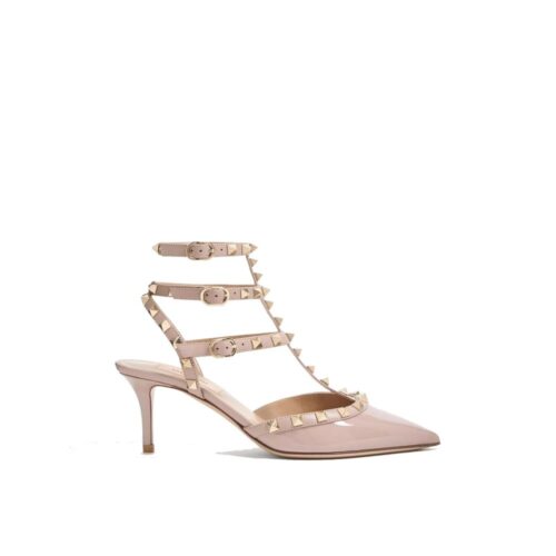 Valentino Garavani Beige Calfskin Platform Pumps