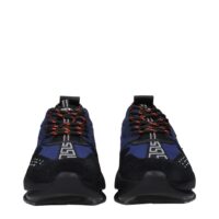 10208996-2.jpeg Versace Blue Fabric Athletic Sneakers