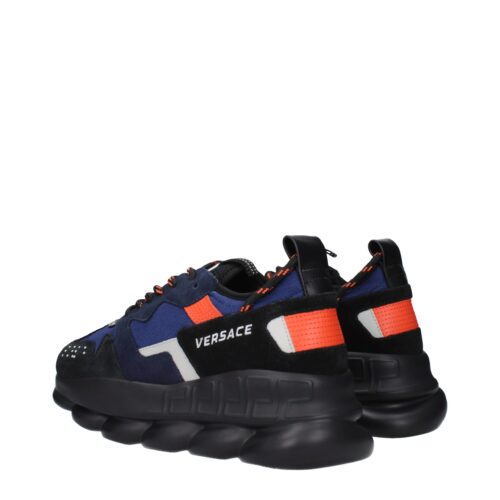 10209001-2.jpeg Versace Blue Fabric Athletic Sneakers