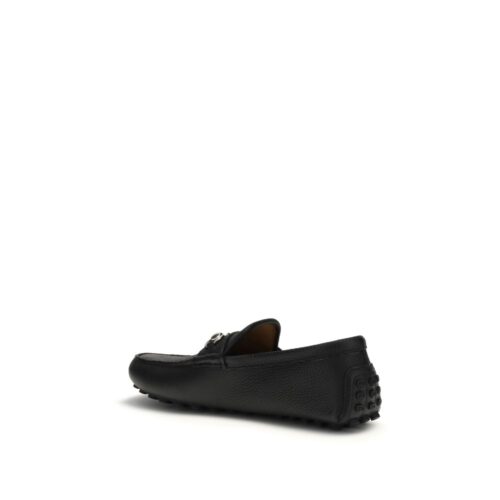 10217075.jpeg Gucci Black Calf Leather Bos Taurus Slip-On Loafers
