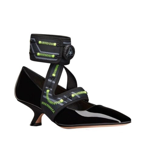 Diori mustad vasikanahast platvormkingad