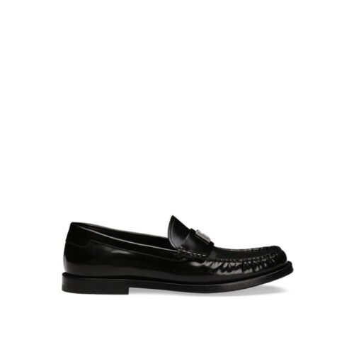 Dolce & Gabbana mustad vasikanahast jalga tõmmatavad loaferid