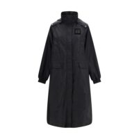 Ganni Black Nylon Coat