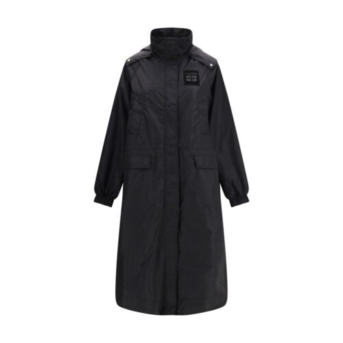 Ganni Black Nylon Coat