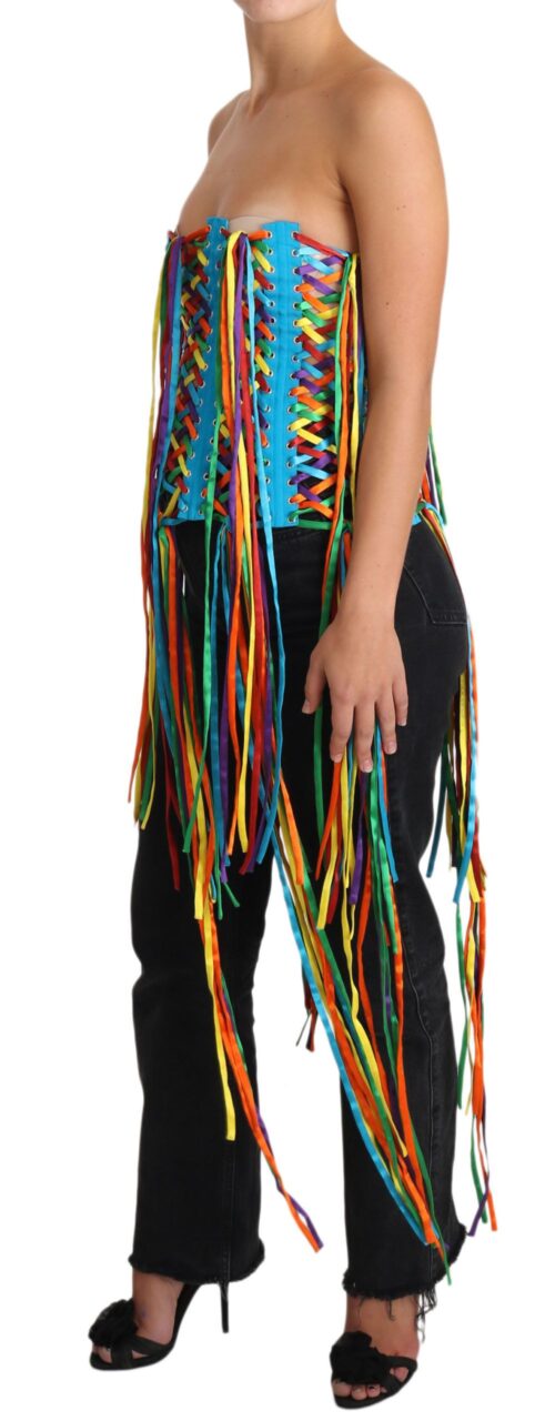 1150730-1.jpg Dolce & Gabbana Multicolor Strings bustier-korsetttopp