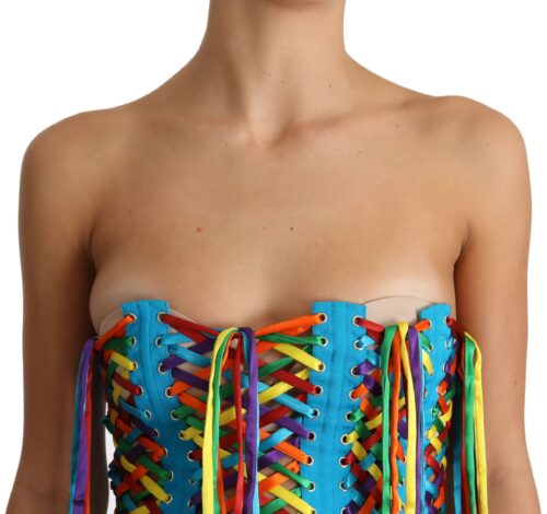 1150736-1.jpg Dolce & Gabbana Multicolor Strings bustier-korsetttopp