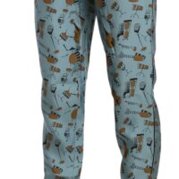 1151627-1.jpg Dolce & Gabbana sinised muusikainstrumentide mustriga kitsenevad püksid