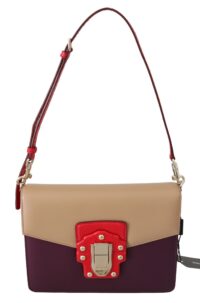 Dolce & Gabbana lilla-beež-punane crossbody kott LUCIA