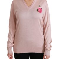 1207055-1.jpg Dolce & Gabbana roosa lillekaunistustega pullover-kampsun