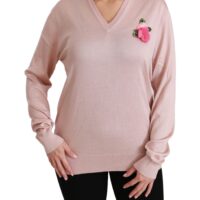 1207063-1.jpg Dolce & Gabbana roosa lillekaunistustega pullover-kampsun