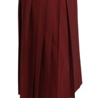 1242411-1.jpg Dolce & Gabbana Punane kõrge pihaga volditud maxi seelik