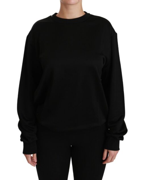 1261567-1.jpg Dolce & Gabbana Must ümmarguse kaelusega pullover
